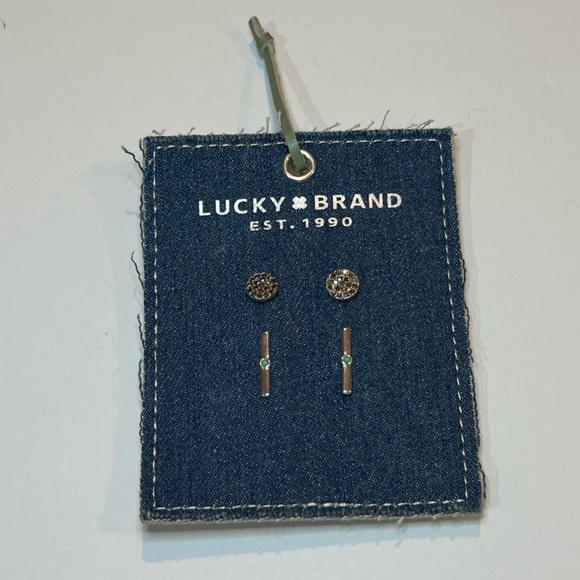 NWT Vintage Lucky Brand Stud Earring Set - Picture 1 of 10